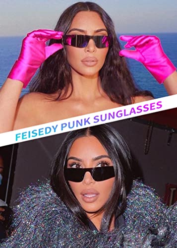 FEISEDY Futuristic Visor Punk Sunglasses - Miorred Shades