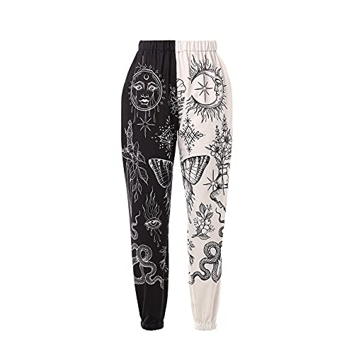 Amuver Women's Boho Hippie Harem Smocked Waist Pants
