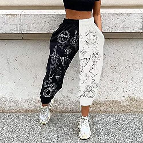Amuver Women's Boho Hippie Harem Smocked Waist Pants