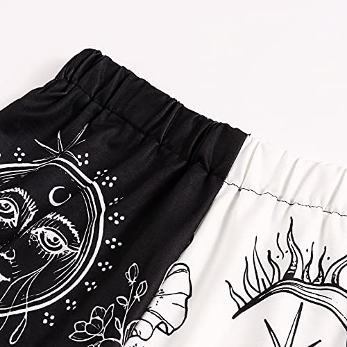 Amuver Women's Boho Hippie Harem Smocked Waist Pants