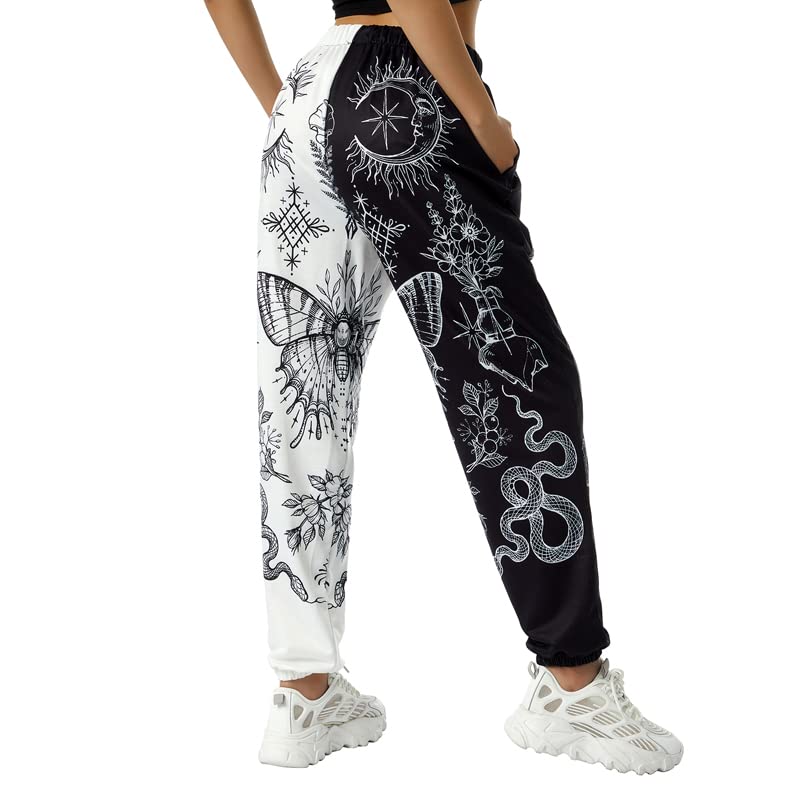 Amuver Women's Boho Hippie Harem Smocked Waist Pants