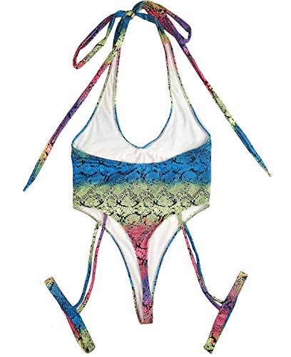 Snakeskin Bodysuit with Leg Rings for EDM Festivals