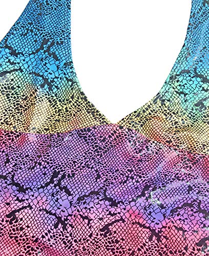 Snakeskin Bodysuit with Leg Rings for EDM Festivals