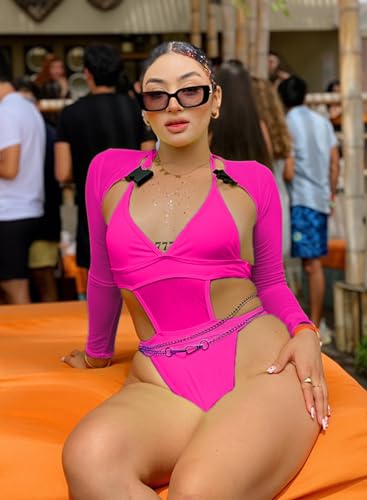 Women's Rave Neon Bodysuit Set - EDC Festival