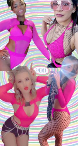 Women's Rave Neon Bodysuit Set - EDC Festival
