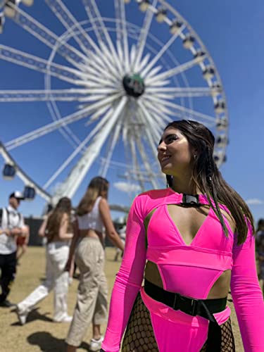 Women's Rave Neon Bodysuit Set - EDC Festival