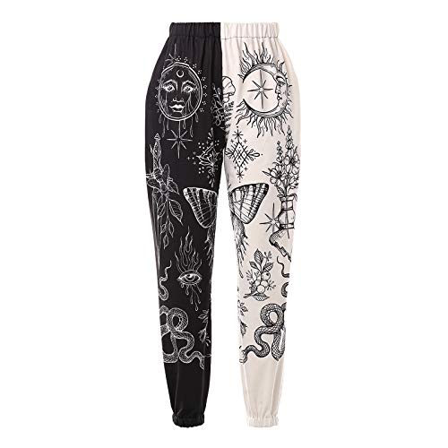 Amuver Women's Boho Hippie Harem Smocked Waist Pants