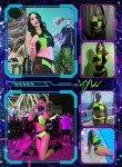 Shego Costume Rave Outfit Swimsuit Bikini Set