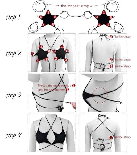 Black Crisscross Halter Rave Star Top for Women