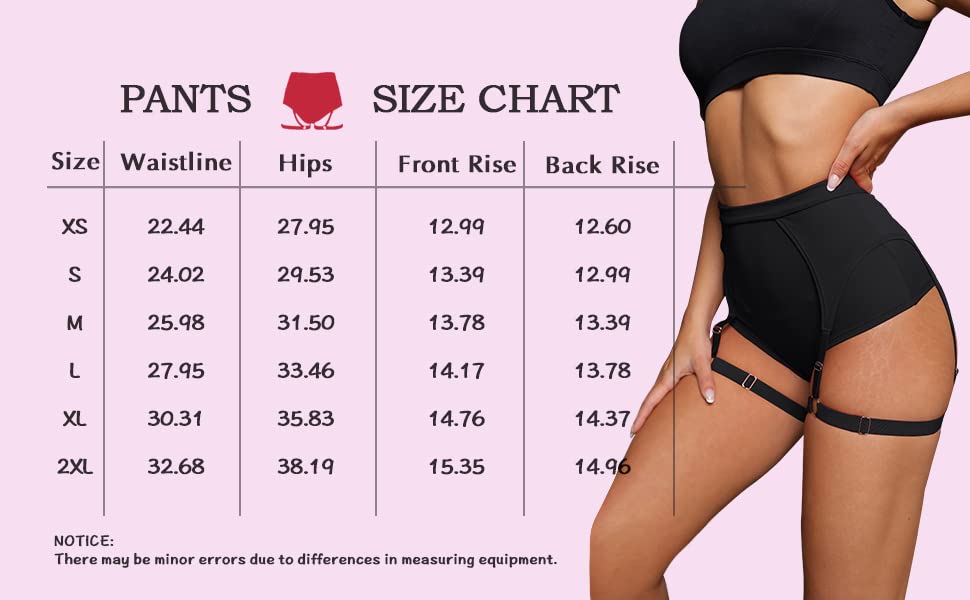 BZB High Waisted Booty Shorts with Garters
