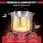 60 Qt Shrimp Boil Pot Set with Accessories