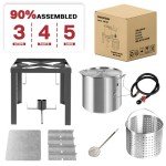 60 Qt Shrimp Boil Pot Set with Accessories