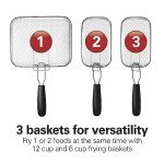 Hamilton Beach Triple Basket Deep Fryer, 4.7 Quarts