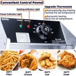 High-Power 12.7QT Stainless Steel Deep Fryer