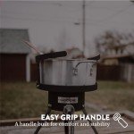 Aluminum Deep Fryer Pot with Basket - 10QT