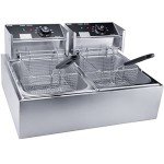 High-Power 12.7QT Stainless Steel Deep Fryer