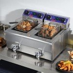 VEVOR 11L Stainless Steel Double Pot Fryer