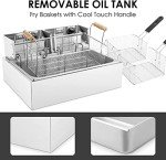 TANGME 3400W Commercial Electric Deep Fryer