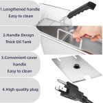 Large Capacity Electric Deep Fryer for Home Use