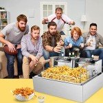 TANGME 3400W Commercial Electric Deep Fryer