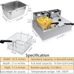 Large Capacity Electric Deep Fryer for Home Use