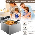 Extra Large Electric Deep Fryer with Baskets