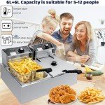 Large Capacity Electric Deep Fryer for Home Use