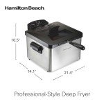 Hamilton Beach Triple Basket Deep Fryer, 4.7 Quarts