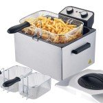 Tesslux 5.3 Quart Electric Deep Fryer with Basket