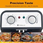 Tesslux 5.3 Quart Electric Deep Fryer with Basket
