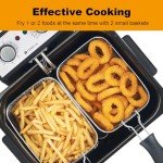 Tesslux 5.3 Quart Electric Deep Fryer with Basket