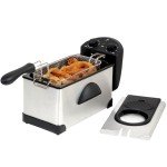 MegaChef Electric Deep Fryer with Timer and Temp Control