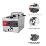 Extra Large 6L Electric Deep Fryer with Timer