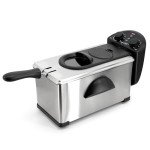MegaChef Electric Deep Fryer with Timer and Temp Control