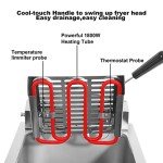 Extra Large 6L Electric Deep Fryer with Timer