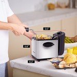 Elite Gourmet 800W Electric Immersion Deep Fryer