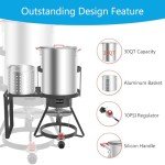 30 Qt Aluminum Turkey Deep Fryer Kit with Burner