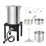 ROVSUN 30QT Turkey Fryer & 10QT Fish Fryer Kit