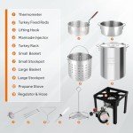 ROVSUN 30QT Turkey Fryer & 10QT Fish Fryer Kit