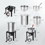 ROVSUN 30QT Turkey Fryer & 10QT Fish Fryer Kit