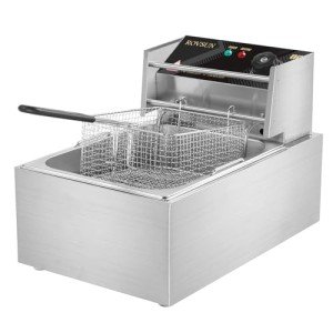 ROVSUN 11.4QT Electric Deep Fryer with Basket