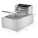 ROVSUN 11.4QT Electric Deep Fryer with Basket