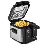 Pukomc Electric Deep Fryer with Adjustable Temperature