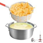 Home Fish Fryer with Easy Grip Basket