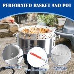 Home Fish Fryer with Easy Grip Basket