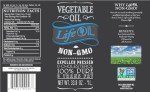 LifeOiL Non-GMO Vegetable Oil 33.8 oz - 2 Pack