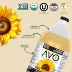 AVO Organic High Oleic Sunflower Oil, 64 Fl Oz