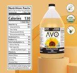 AVO Organic High Oleic Sunflower Oil, 64 Fl Oz