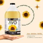 AVO Organic High Oleic Sunflower Oil, 64 Fl Oz