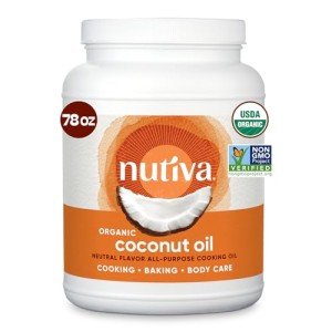 Nutiva Organic Steam-Refined Coconut Oil, 78 Fl Oz